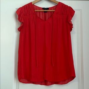 RACHEL Rachel Roy Vibrant Red Blouse